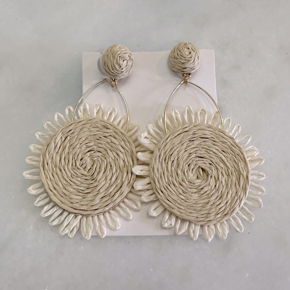Raffia Earrings - image 1